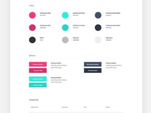 Brand Style Guide with Colors and Fonts