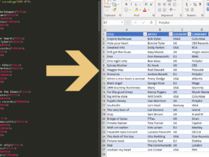 XML to Organized Excel Spreadsheet