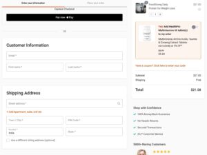 Custom Checkout Development (Hourly Rate)