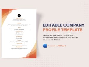 Company Profile Document Design