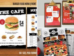 Restaurant or Cafe Menu Design (Hourly Rate)